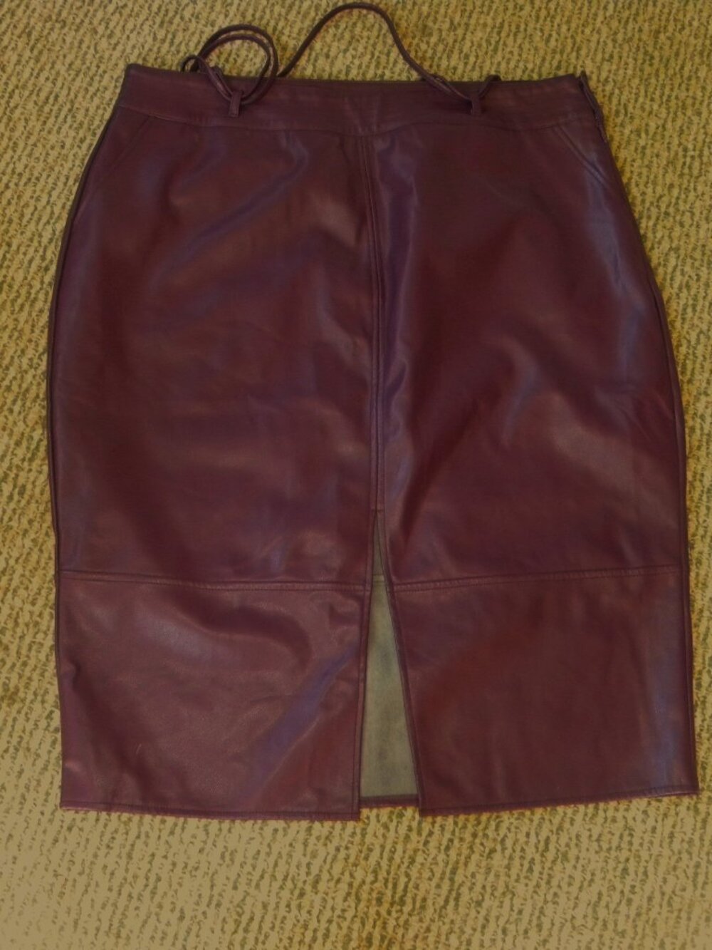 Women Size 20 - Faux Leather Purple Skirt by City Chic